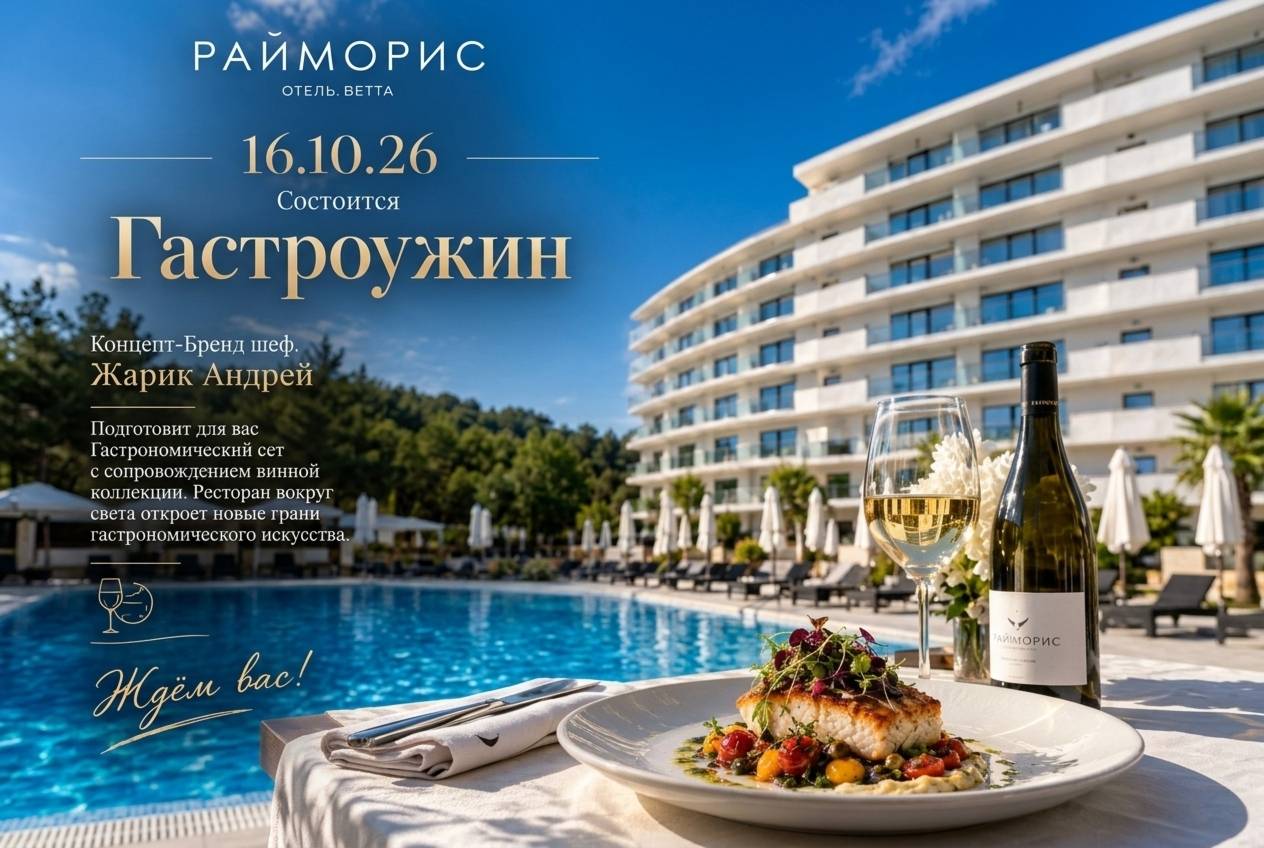 Гастроужин в отеле Райморис