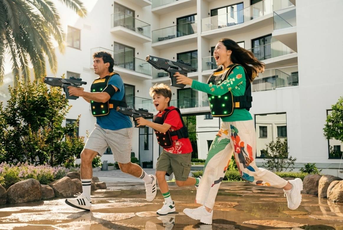 Большой Лазертаг в отеле Райморис — семейное тактическое сражение на свежем воздухе